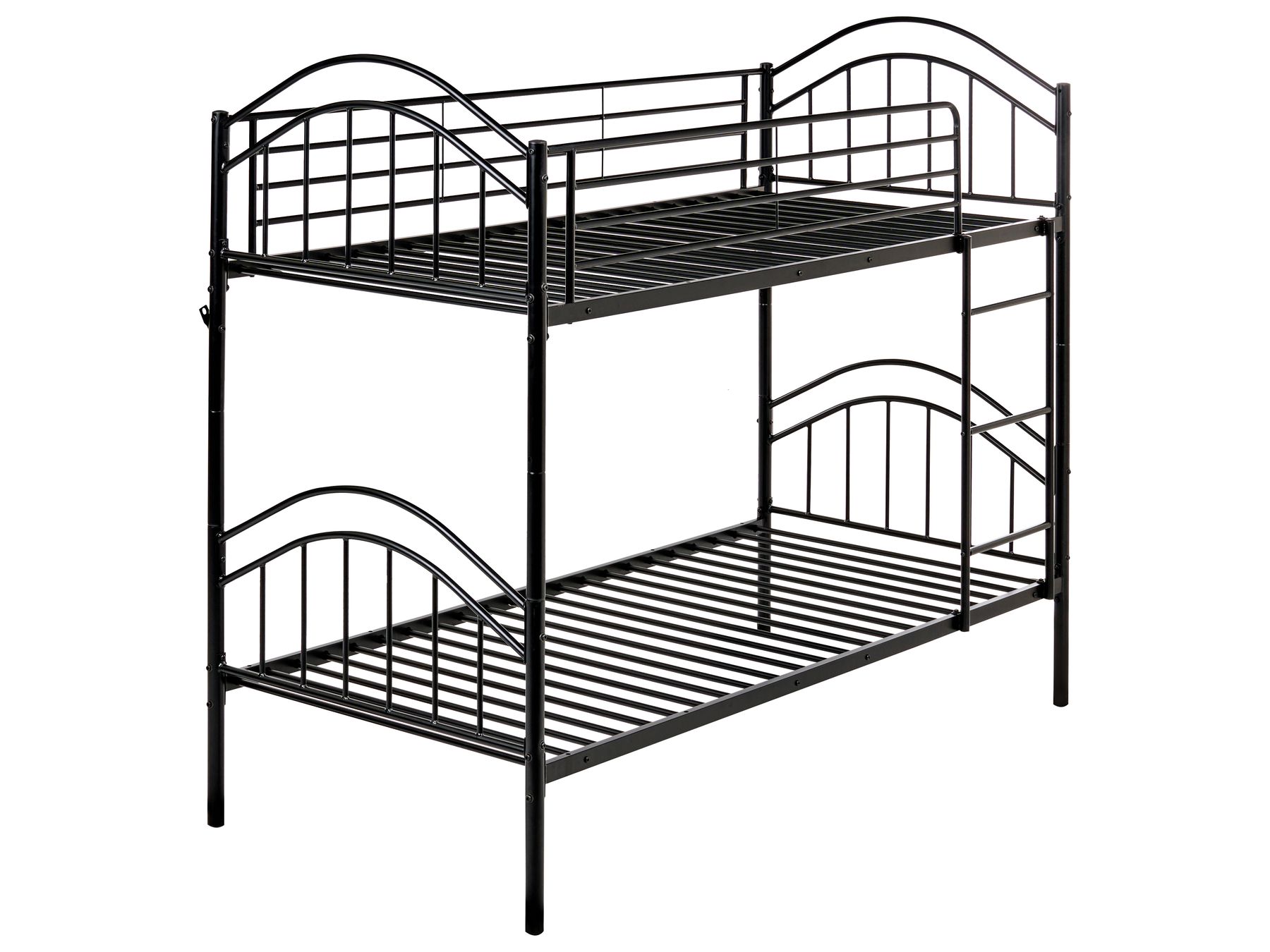 Bunk Bed Metal CHARTRES 90 x 200 cm (EU Single) Black