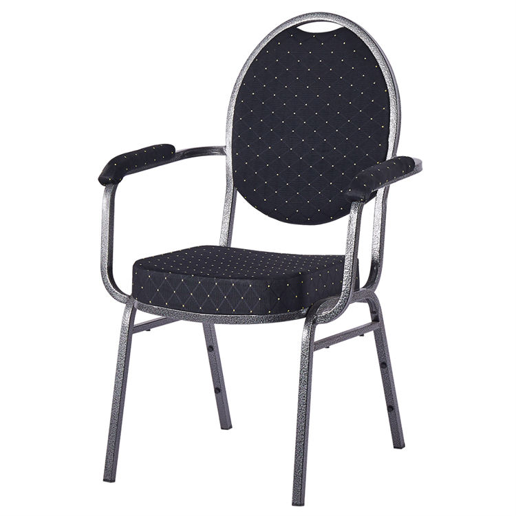 Wholesale Cheap Modern Stacking Catering Dining Wedding Hotel Banquet Church Chair With Arm