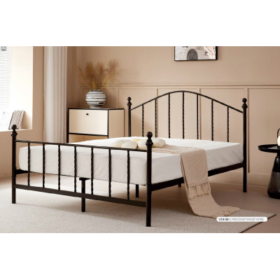 Steel Bed Frame Design Home Hotel School Dormitory Hostel Apartment Foldable Metal Single Bed for Adults
