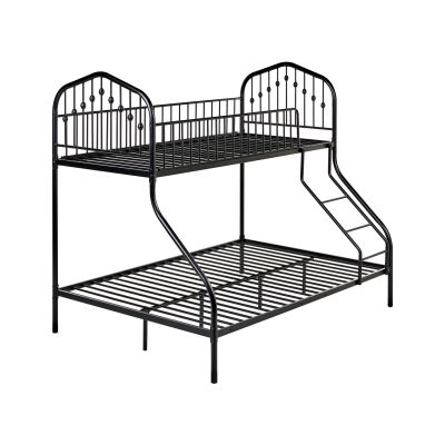 Bunk Bed Metal CHAMONIX 90/140 x 200 cm Black