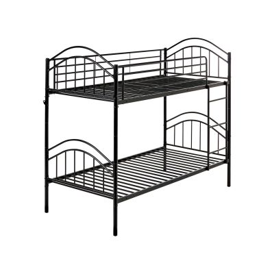 Bunk Bed Metal CHARTRES 90 x 200 cm (EU Single) Black